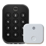 Yale Pro 2 Key Free Pushbutton Keypad Lock, Bluetooth with Wi-Fi Connect Bridge, Black Suede